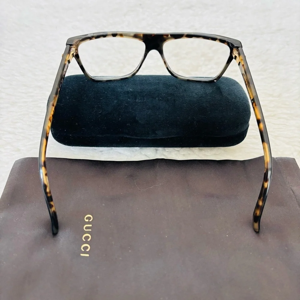 Gucci GG3545 Black/Tortoise Unisex Eyeglasses Frame Only w/ Case/Dustbag